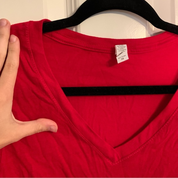 Wonder Woman women’s size extra small red gold t-shirt top - Picture 5 of 8